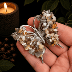 Banded Agate Gemstone Butterfly