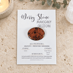 Mahogany Obsidian Oval Shape Worry Stone (Thumb Stone)