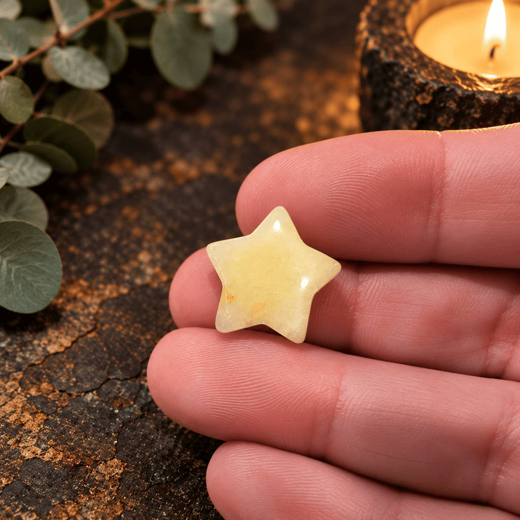 Yellow Aventurine 2cm Gemstone Star