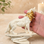 Ivory Nut Carved Wolf