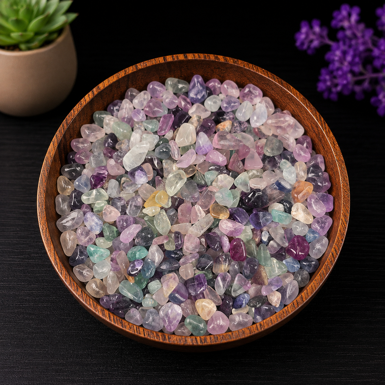 Gemstone Chips 100g - Rainbow Fluorite