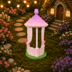 26cm Purple Top Fairy Garden Gazebo