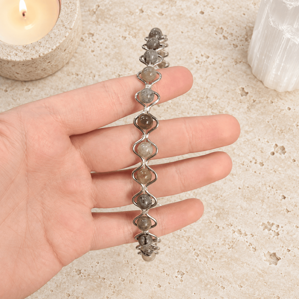 Labradorite Gemstone Headband