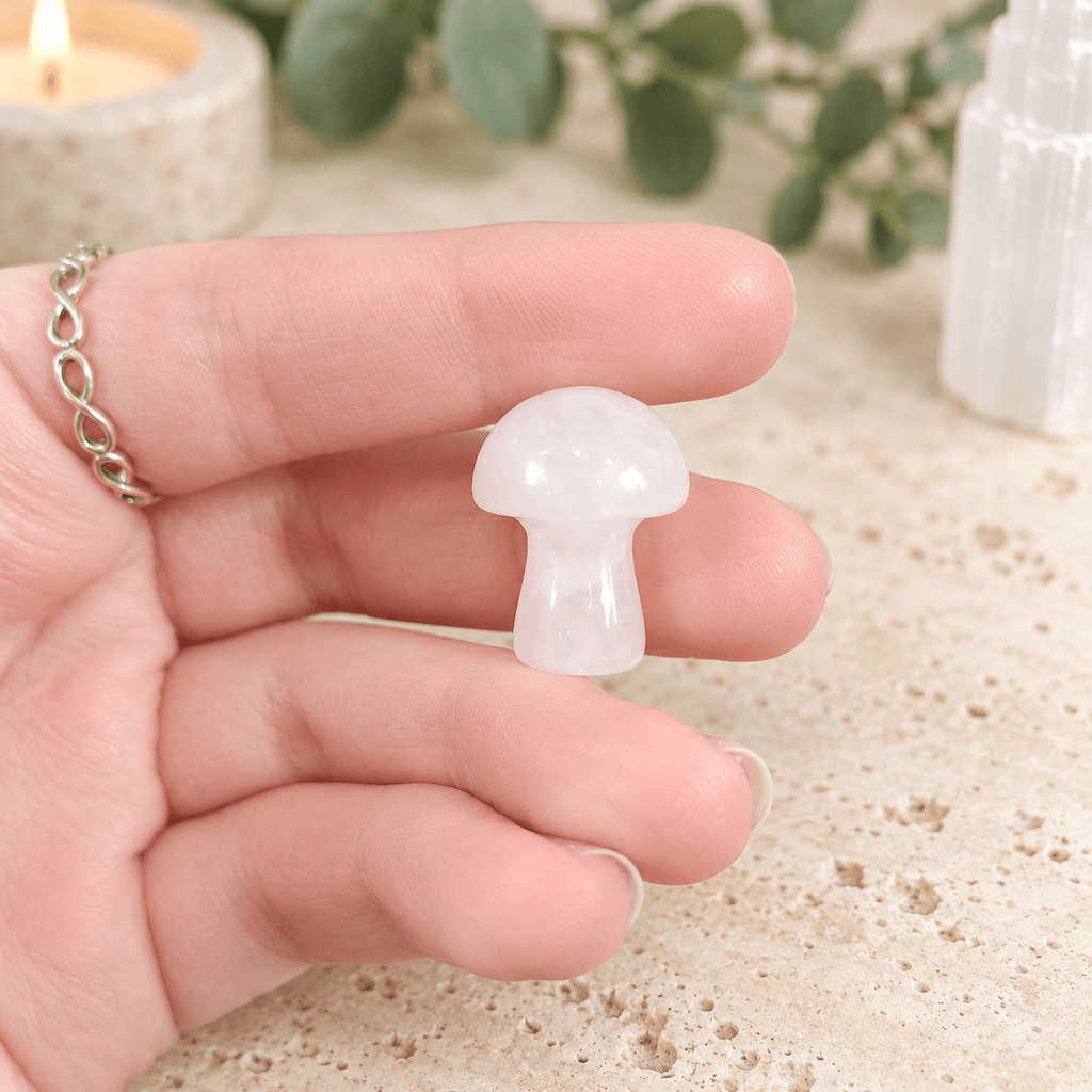 Clear Quartz 2cm Gemstone Mushroom