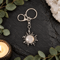 Agate Sun Gemstone Keyring