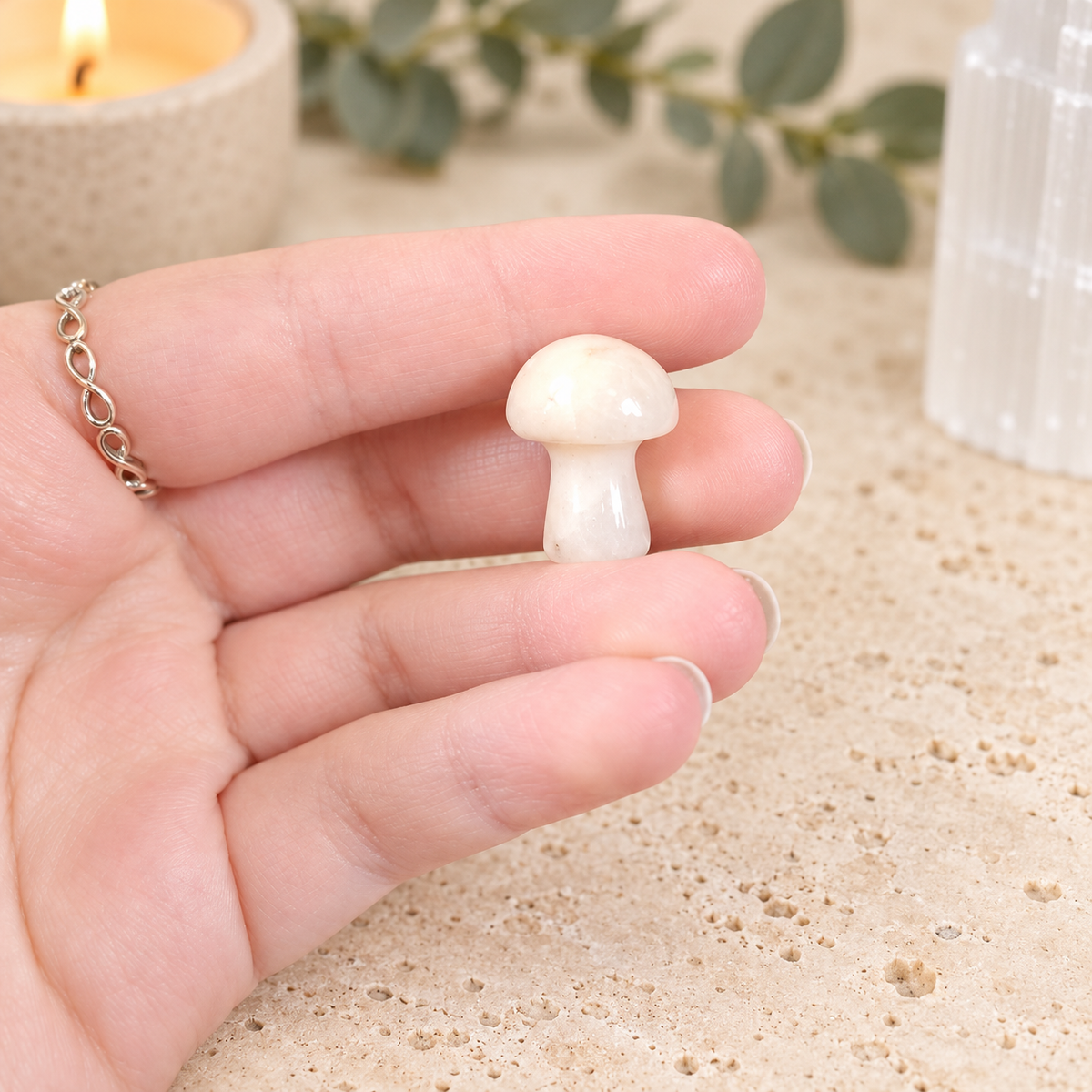 Agate 2cm Gemstone Mushroom