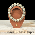 10mm Dalmatian Jasper Gemstone Bracelet