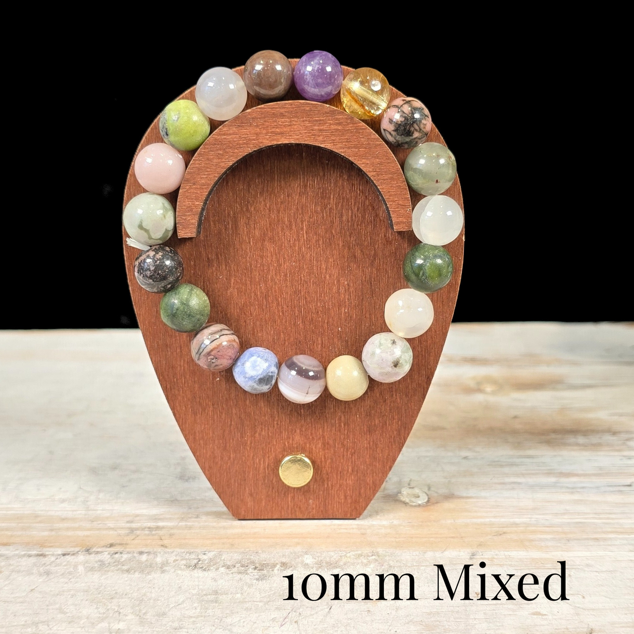 10mm Mixed Gemstone Bracelet
