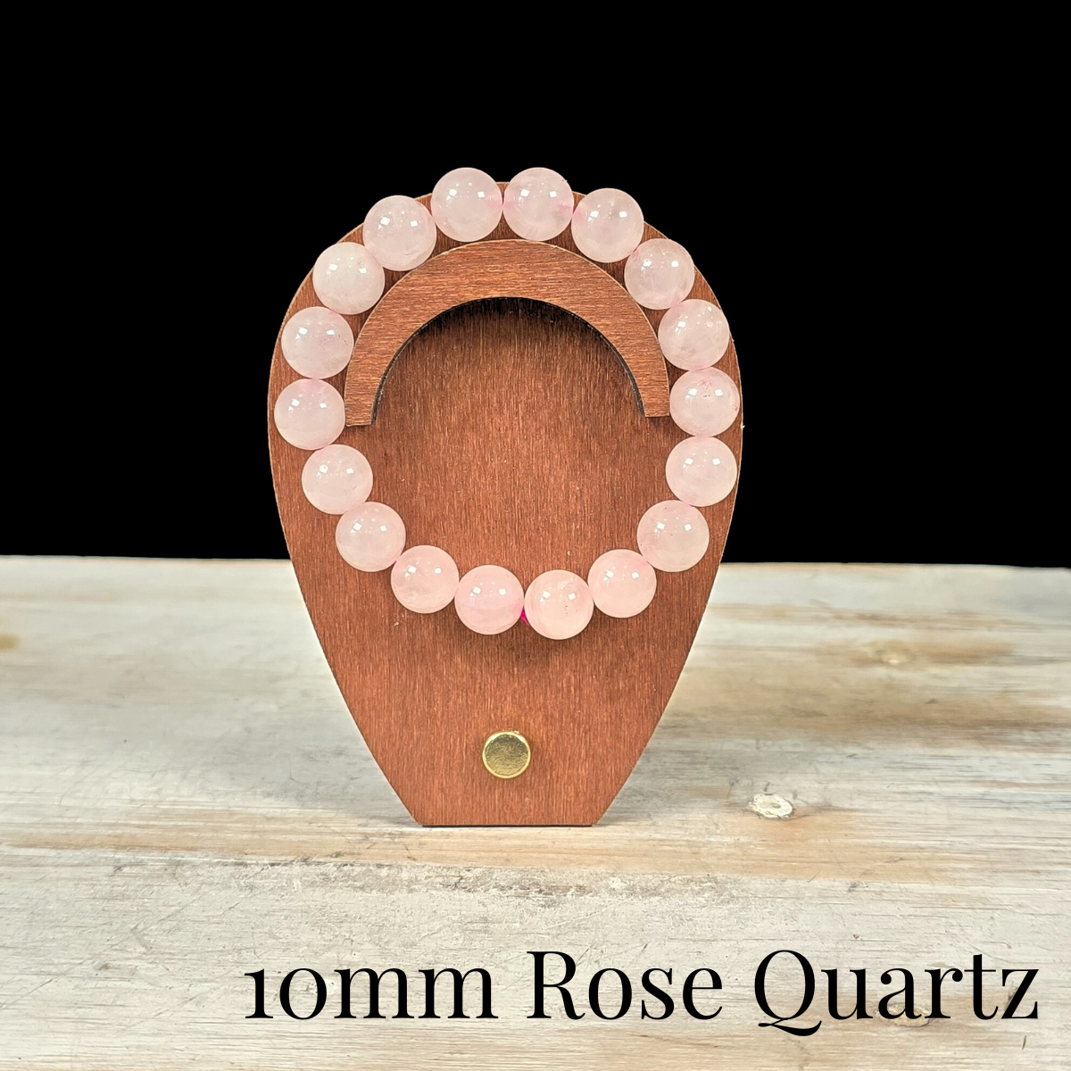 10mm Rose Quartz Gemstone Bracelet