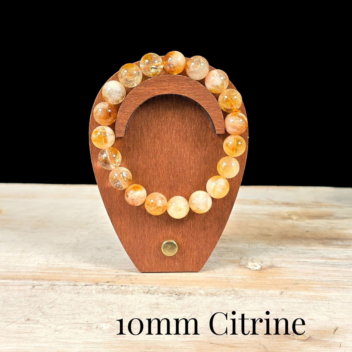 10mm Citrine Gemstone Bracelet