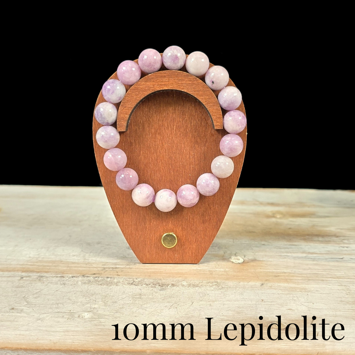 10mm Lepidolite Gemstone Bracelet