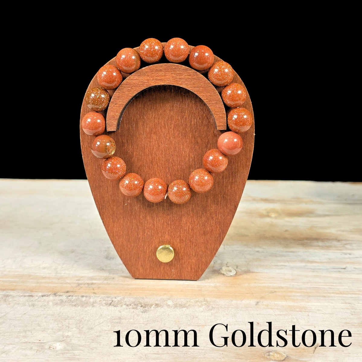 10mm Goldstone Gemstone Bracelet