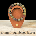 10mm Dragonblood Jasper Gemstone Bracelet