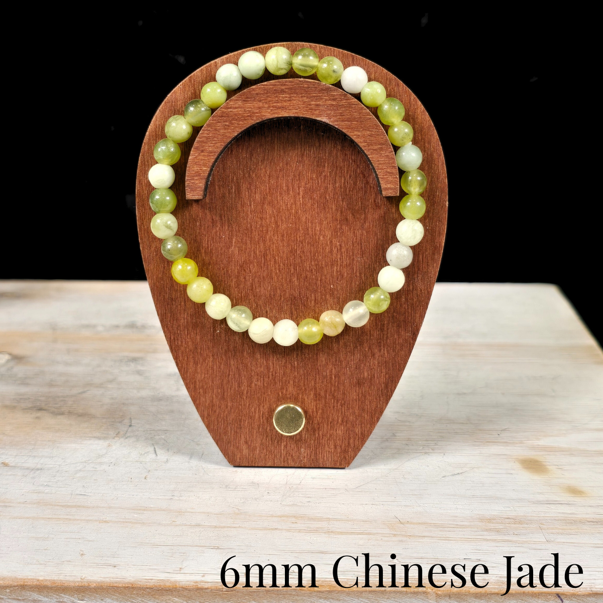 6mm Chinese Jade Gemstone Bracelet