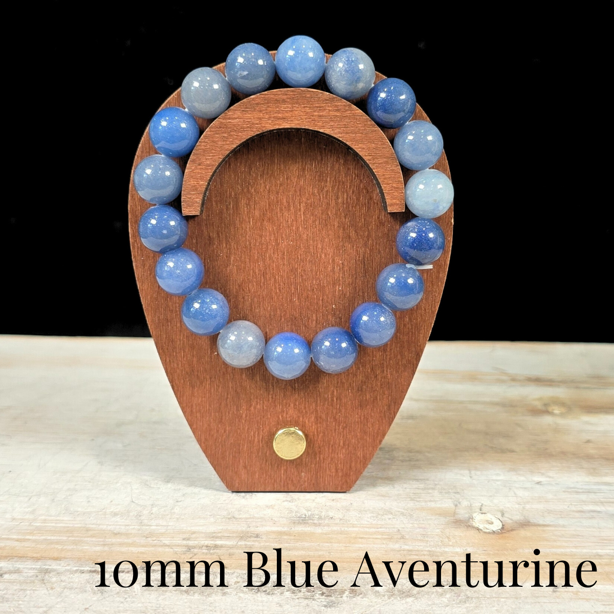 10mm Blue Aventurine Gemstone Bracelet