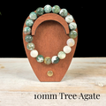 10mm Tree Agate Gemstone Bracelet