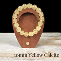 10mm Yellow Calcite Gemstone Bracelet