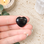 Black Obsidian 2cm Gemstone Heart