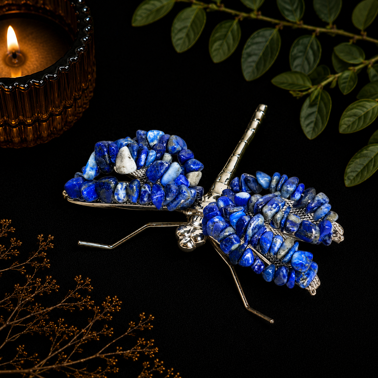 Gemstone Dragonfly - Lapis Lazuli