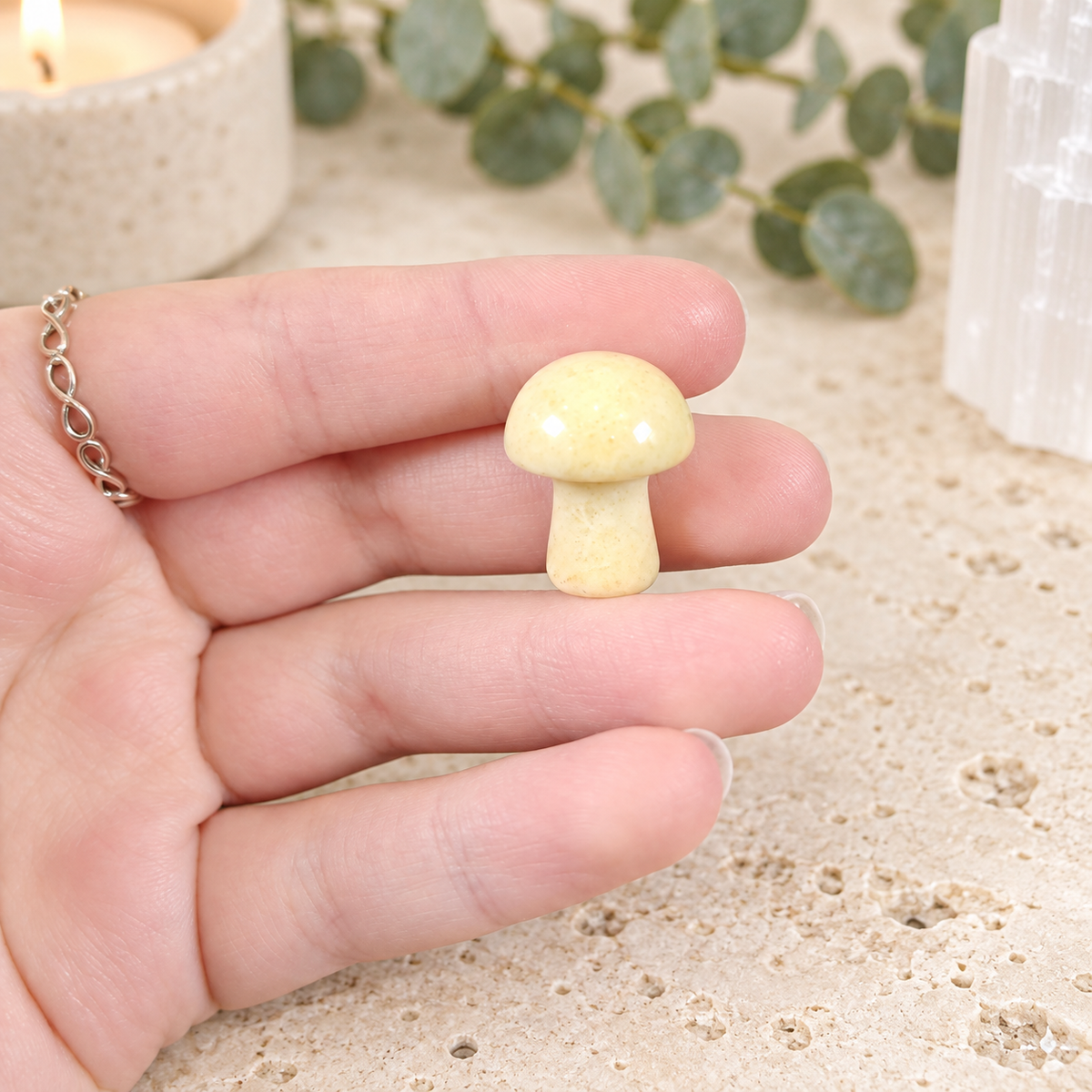 Yellow Aventurine 2cm Gemstone Mushroom