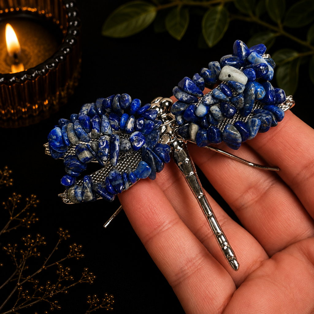 Gemstone Dragonfly - Lapis Lazuli