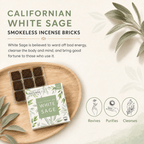 California White Sage Incense Bricks Refill Pack