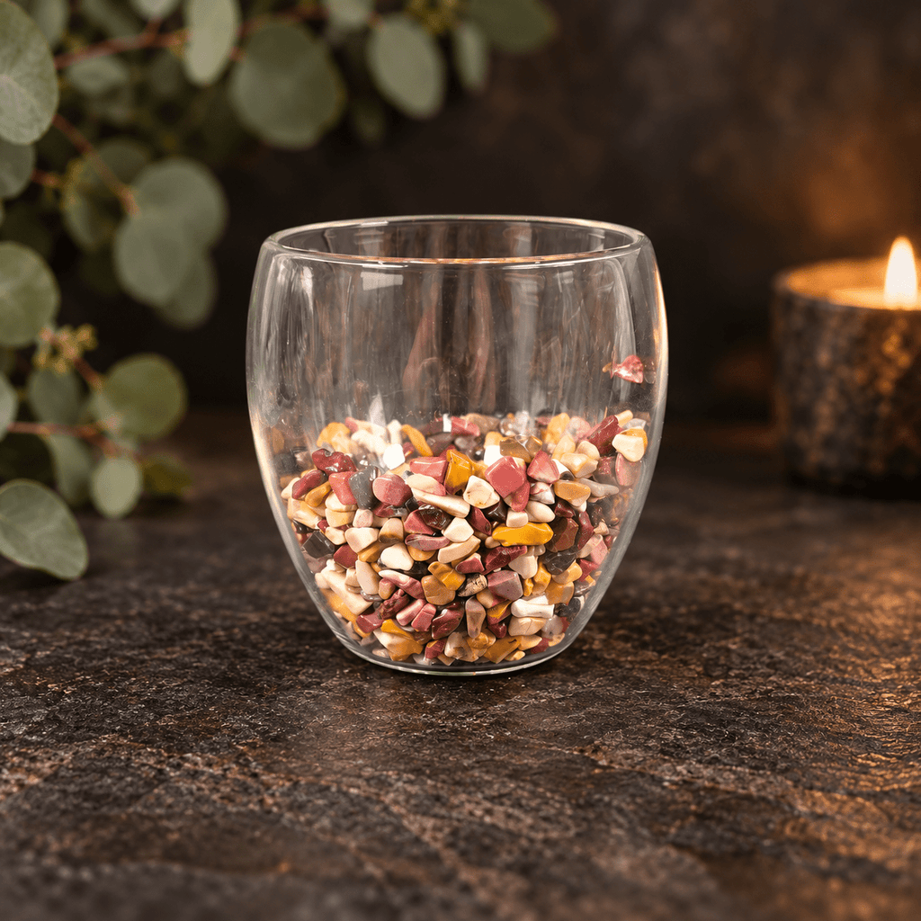 Mookaite 250ml Chip Double Wall Glass