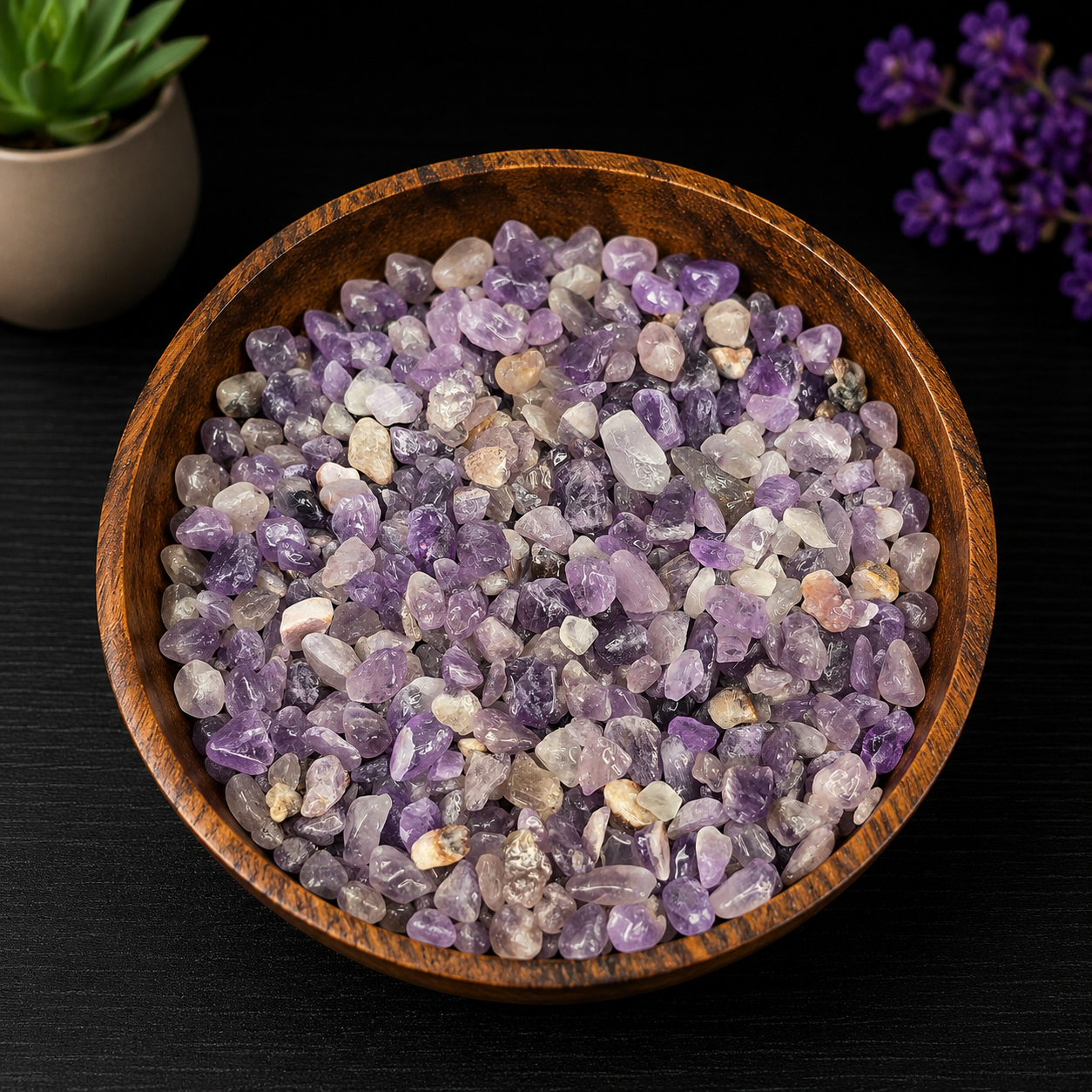Gemstone Chips 100g - Chevron Amethyst
