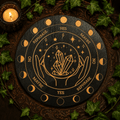 15cm Crystal Ball on Black Pendulum/Divination Board