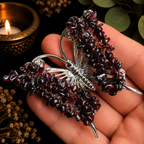 Gemstone Butterfly - Garnet
