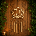 72cm Bamboo Lotus Windchime