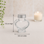 Small 60ml Heart Glass Jar
