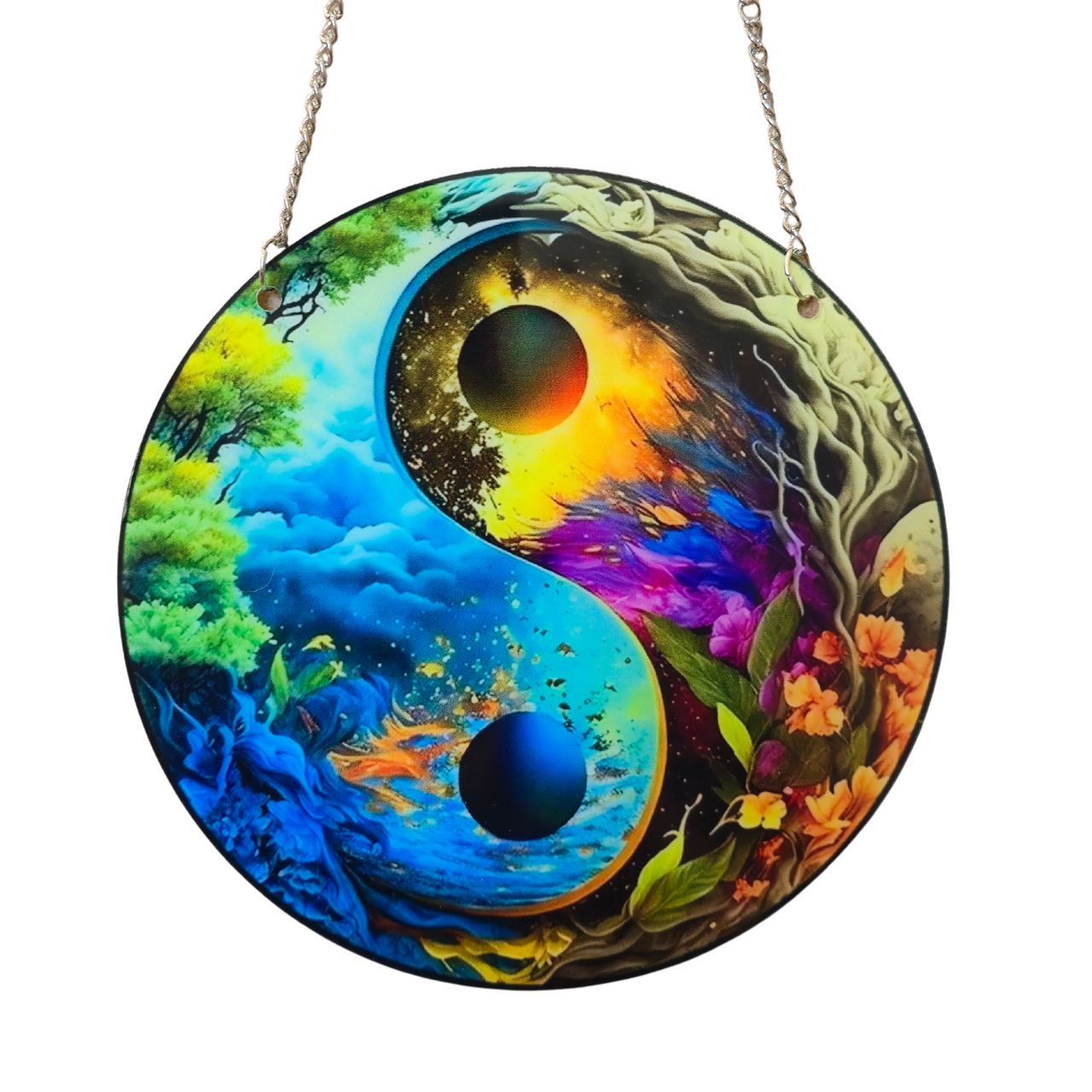 15cm Acrylic Suncatcher - Nature Ying Yang