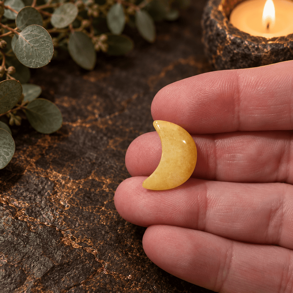 Yellow Aventurine 2cm Gemstone Moon