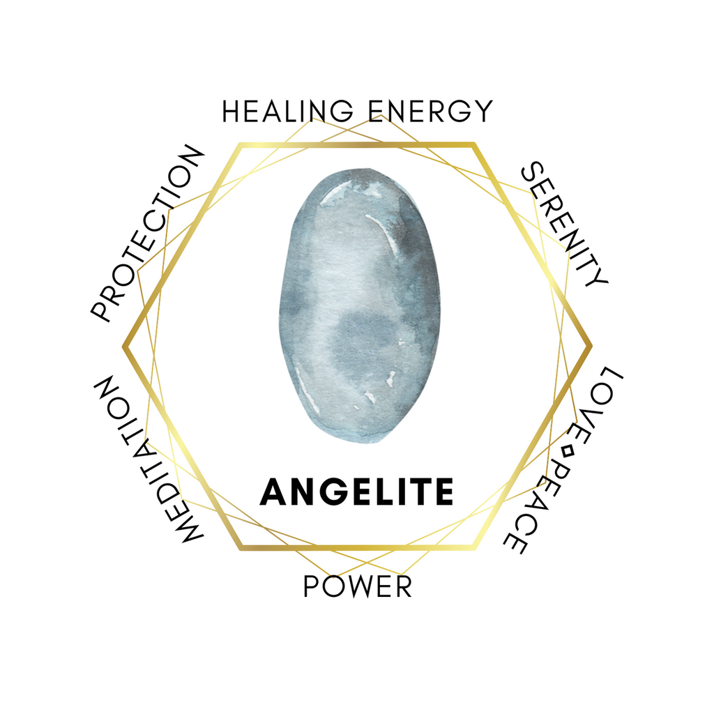 6mm Angelite Gemstone Bracelet