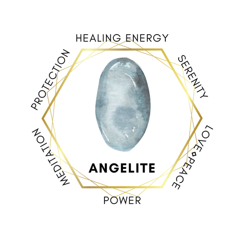 150ml Guidance - Angelite Gemstone Chips & Frankincense Harmonia Essential Oil Spray