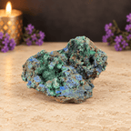 Azurite in Malachite Specimen