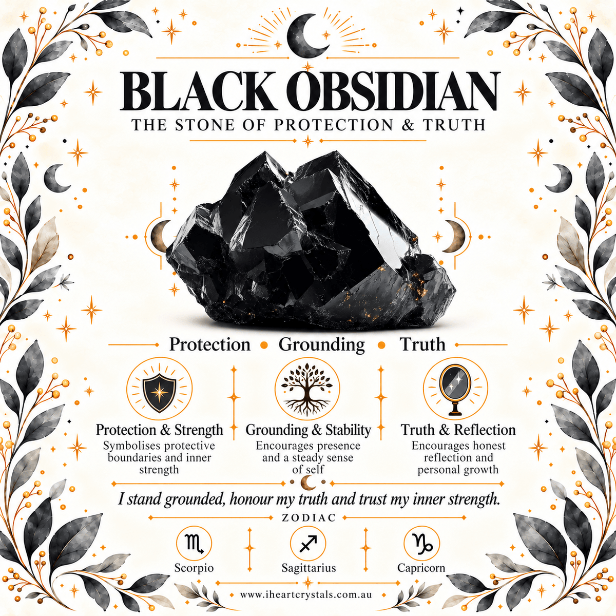 Black Obsidian Angel Gemstone Keyring