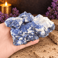 Blue Fluorite on Basalt Specimen