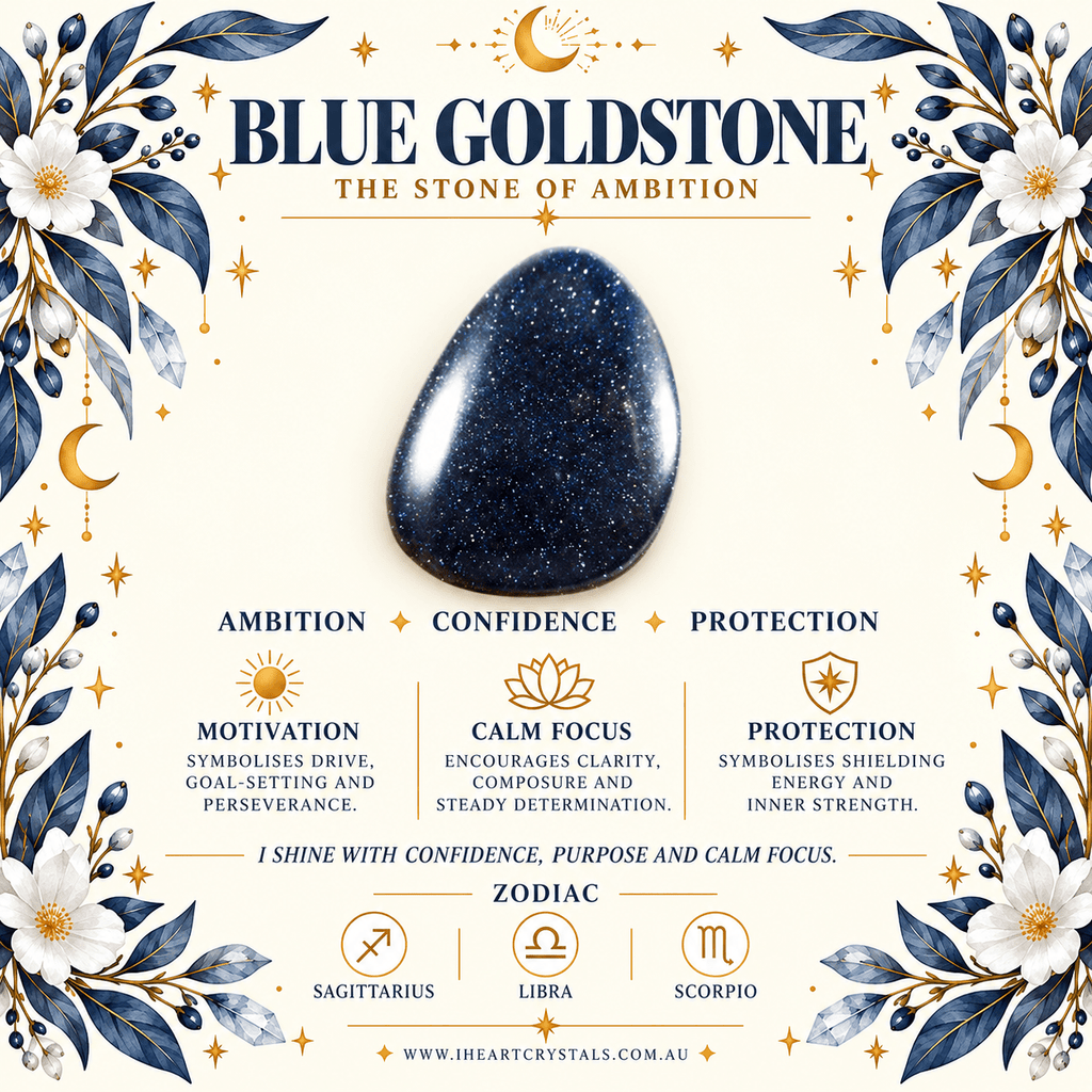 Blue Goldstone Angel Gemstone Keyring