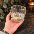Rainbow Fluorite 250ml Chip Double Wall Glass