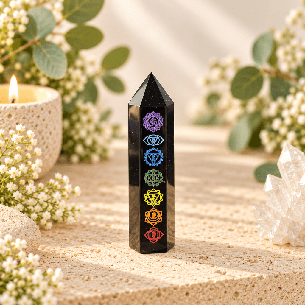 97g Chakra Print on Obsidian Tower