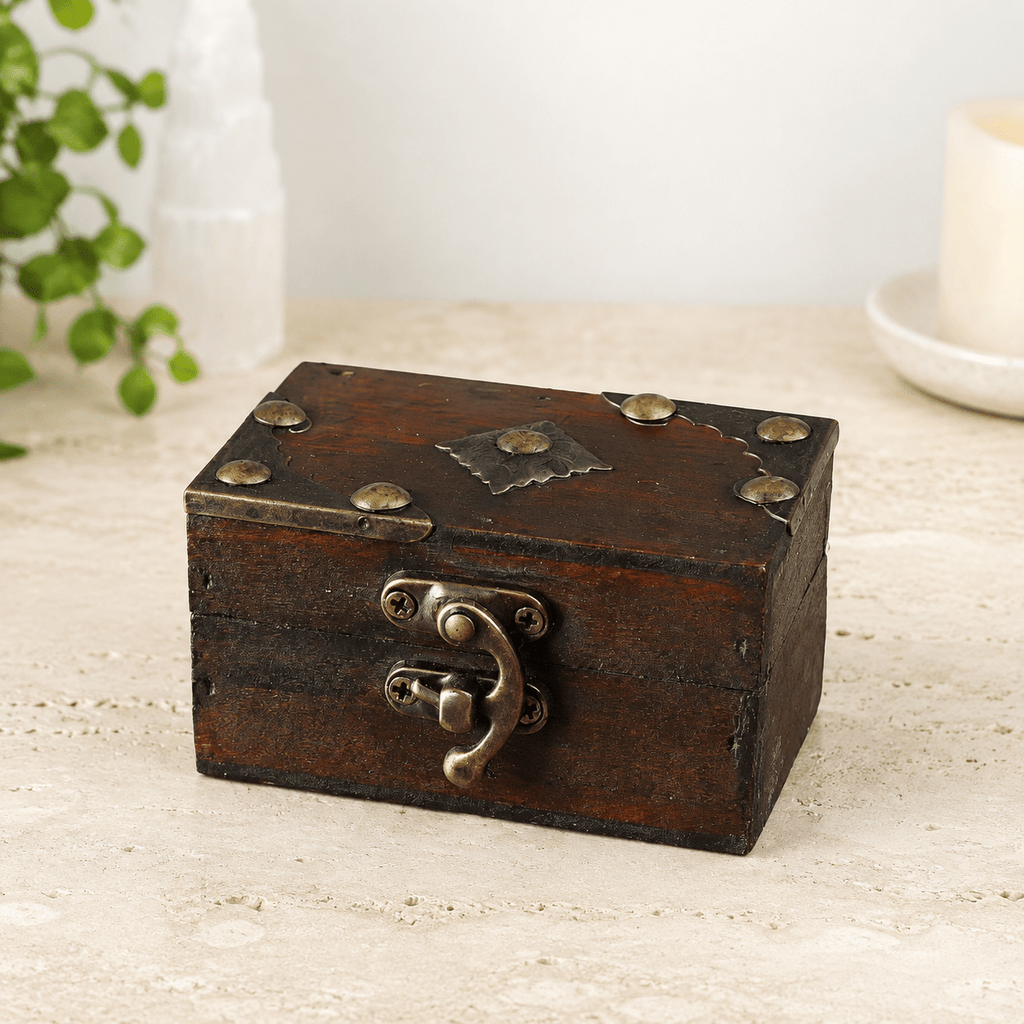 Brown Wooden Treasure Chest