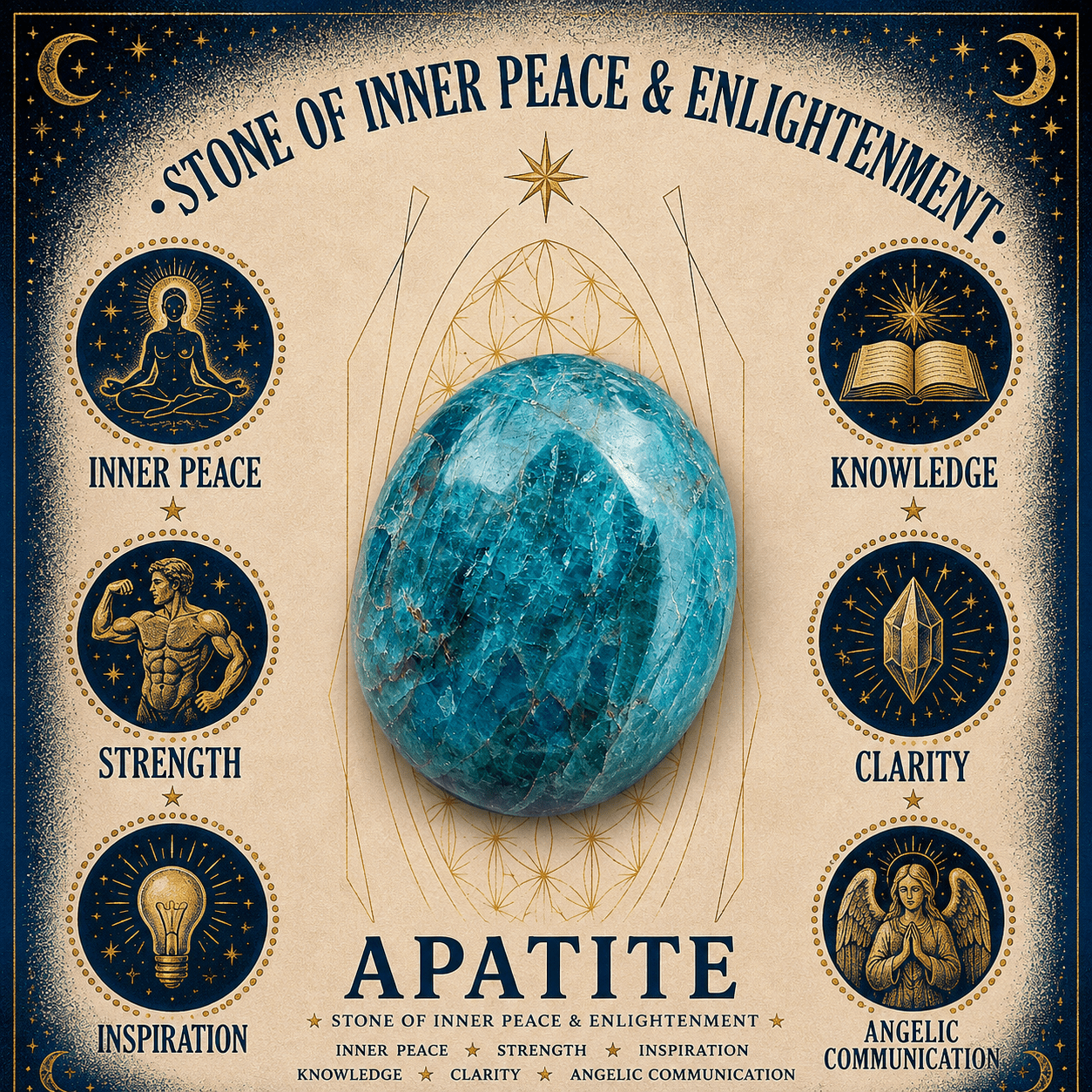 6mm Apatite Gemstone Bracelet