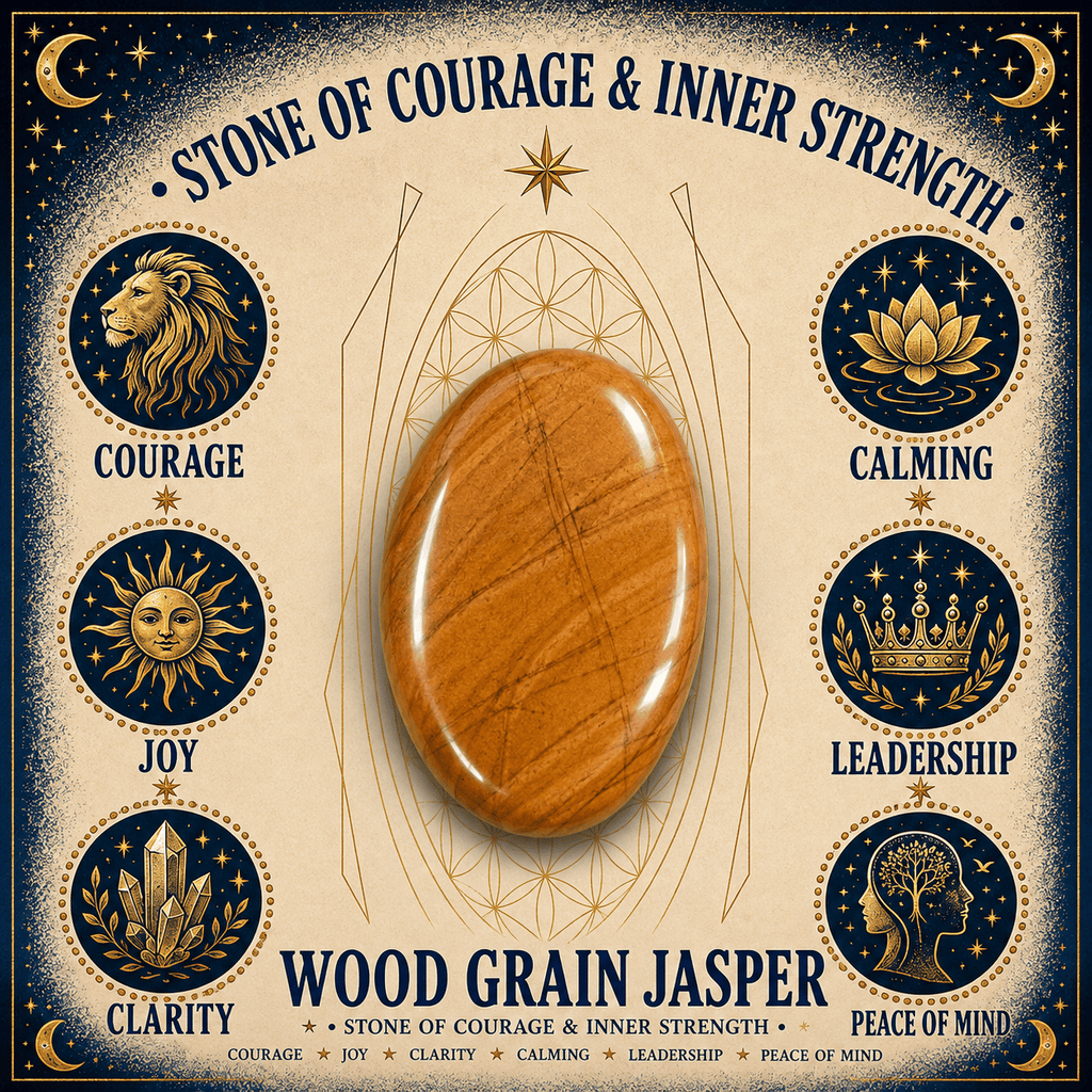 6mm Wood Grain Jasper Gemstone Bracelet
