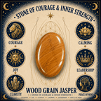 6mm Wood Grain Jasper Gemstone Bracelet
