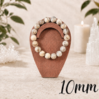 10mm Graphic Feldspar Gemstone Bracelet