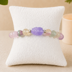 8mm Fluorite Pixiu Charm Gemstone Bracelet