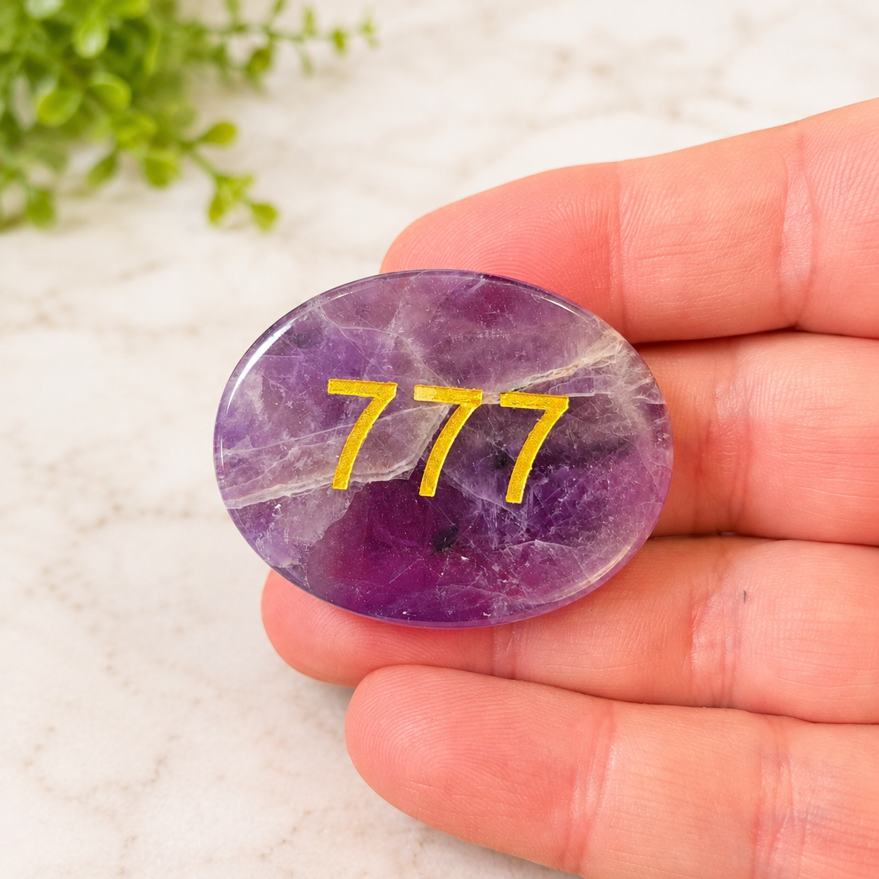 777 Amethyst Angel Number Palm - Divine Blessings Are On the Way