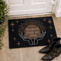 Fortune Teller Black Doormat